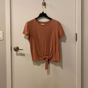 Madewell tie-front tee
